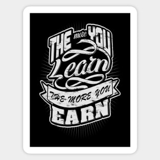 More learn and more earn! Sticker